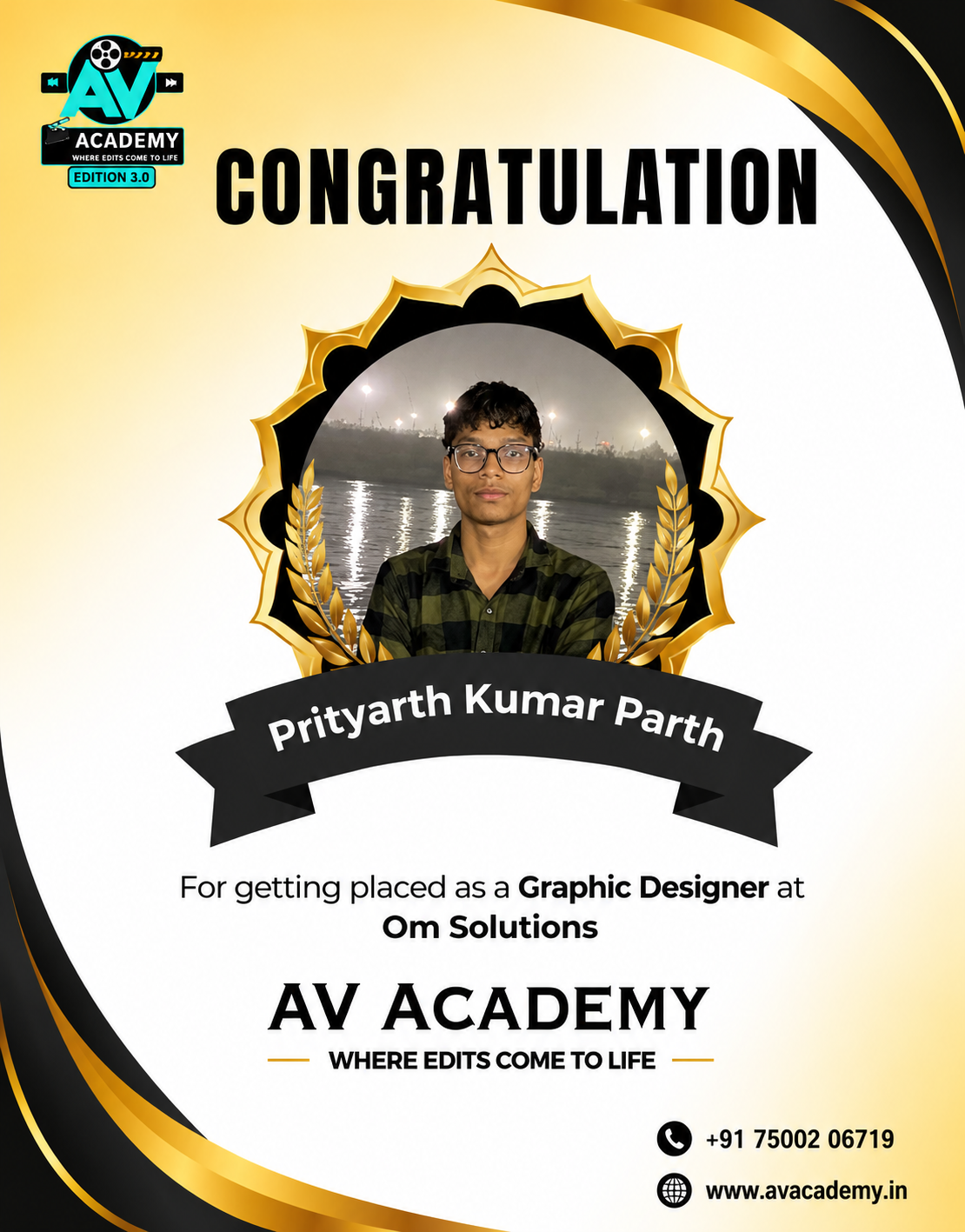 Prityarth Kumar Parth - Graphic Designer at Om Solutions