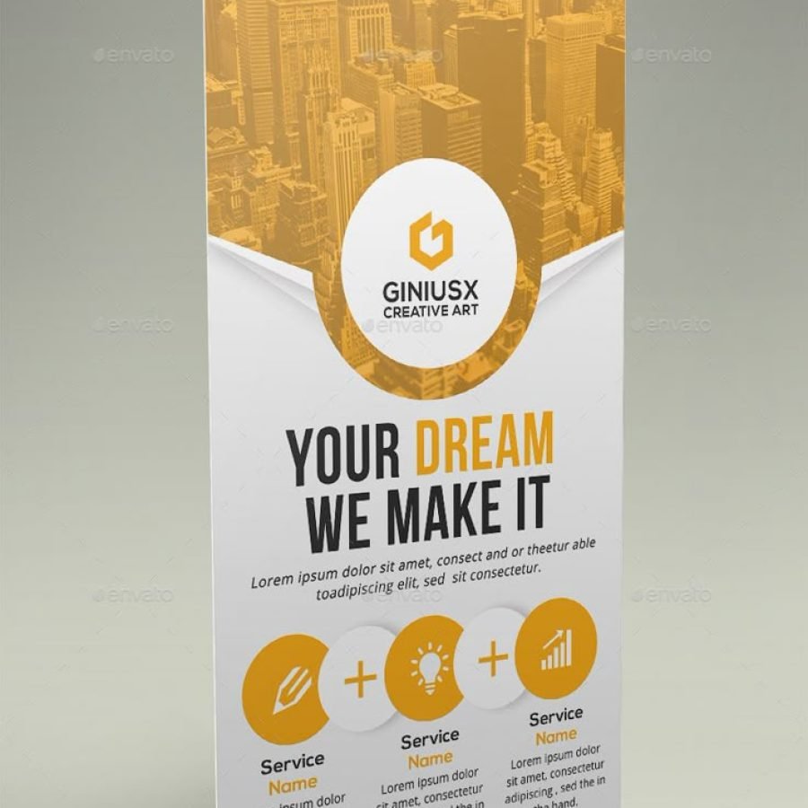 Corporate Roll Up Banner Preview - GraphicRiver